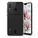 kwmobile Crystal TPU Case for Huawei P20 Lite - Protective Phone Case with ID Card Slot Holder for Photos Bills Cards - Transparent