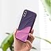 Ringke Wave Case Compatible with iPhone X iPhone 10, Qi Wireless Charge Compatible Dual Layer Heavy Duty Textured Shock Absorbent Drop Resistant Protection Design Cover - Metallic Purple