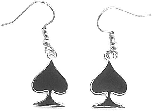 Phat Bottom Treasures Queen of Spades Earrings