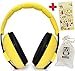 Noise Cancelling Baby Ear Protection Baby Earmuffs ~ Protect Infants and Kids Hearing with Safe, Sound Proof Baby Ear Muffs ~ Comfort Fit + Bonus Travel Bag and Stickers by ROMS Baby (Yellow)