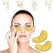 Under Eye Mask Gold Eye Mask Anti-Aging Hyaluronic Acid 24k Gold Eye Patches Under Eye Pads for Moisturizing & Reducing Dark Circles Puffiness Wrinkles
