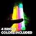 Always Prepared Glow-in-The-Dark Neon Glow Sticks (12-Pack + 1 Emergency Blanket), Ultra Bright Light Sticks with Up to 12 Hours Duration - Emergency Lightsticks for Adults and Kids