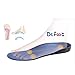 Dr. Foot Full Orthotics Shoe Insoles - Arch Support Inserts Correct Flat Feet, Over-Pronation, Fallen Arch (S - W6.5-8 | M5.5-7) Blue&Black