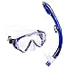 UPhitnis Kids Snorkel Set - Dry Top Snorkel Mask with Big Eyes for Childs, Boys, Girls - Anti-Fog and Anti-Leak Snorkeling Mask and Snorkel for Children Age 4-12