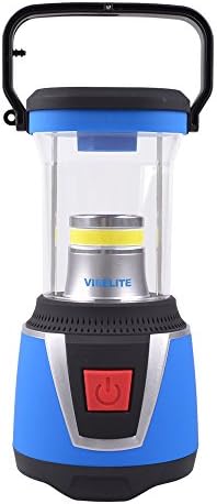 VIBELITE Emergency LED Camping Lantern 450Lumen Water Resistant for Outdoor Adventures, Blue