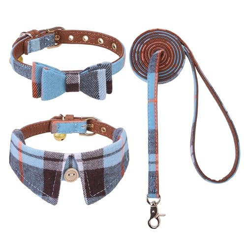 KOOLTAIL Plaid Dog Collar and Leash
