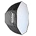 Godox 120cm / 47.2in Portable Octagon Softbox Umbrella Brolly Reflector for Speedlight Flash
