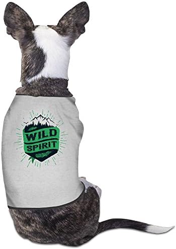 OdusHigh Dog Shirt Dog Clothes Cat Shirt Modelling Wild Spirit Snowy Mountain Light