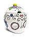 Ceramic Sugar Skull Sugar Bowl with Hearts & Flowers-4.5
