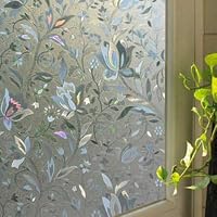 Window Glass Stickers - 45 100cm 3d Static Window Glass Sticker No Glue Self Adhesive Films Cover Pvc Waterproof Opaque - Zebra Sign Ocean Objects Sculptures Moon Jamaica Mirrors Native Rose F