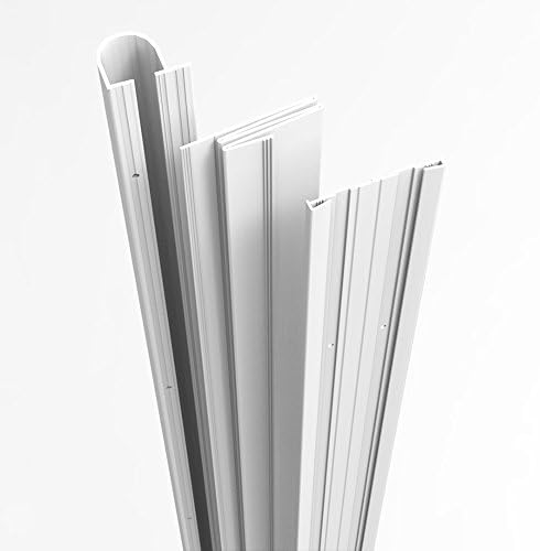 Complete Door Safety Shield Set | Finger Pinch Protector Guards for Door Hinges (84", White)
