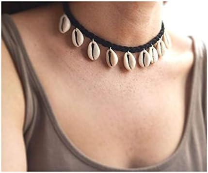 Nager Shell Choker Necklace Boho Hawaii Handmad Beach Shell Necklace for Girls Ladies