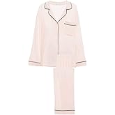 Eberjey Gisele Classic Women's Pajama Set | Long Sleeve Shirt + Long Pants