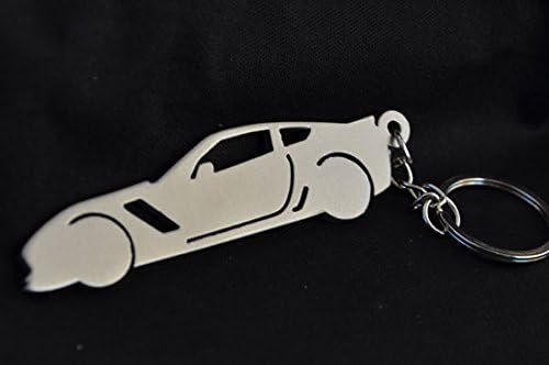 Custom Stainless Steel Keychain for Chevy Corvette Z06 Enthusiasts (side style)