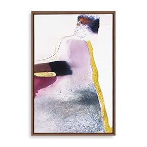 SIGNFORD Framed Canvas Home Artwork Decoration Golden Abstract...