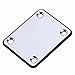 YMC 1 Set Electric Guitar Neck Plate with Screws for Strat Tele Guitar Precision,Jazz Bass Replacement, Chrome