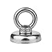 68 LBS Pulling Force Super Powerful Round Neodymium Magnet with Countersunk Hole and Eyebolt Diameter 1.26INCH(32mm) for Salvage in River or Fishing
