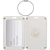 Stainless Steel Luggage Tags, Business Card Holder, 2 pack by 3 Mountain Travel