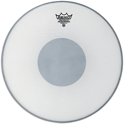 Remo Schlagzeugfell CS Emperor Weiss aufgeraut – Black Dot auf Fellunterseite – 12 – BE-0112-10