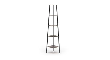 Urban Ladder Wallace Corner Bookshelf (Wenge)
