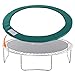 ExacMe Trampoline Pad Replacement Round Safety Spring Cover, No Hole for Pole (Green, 14 Foot)