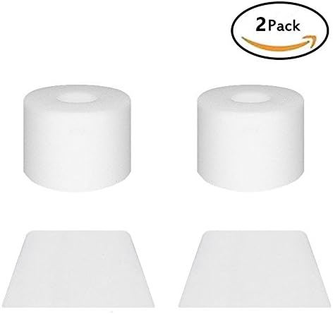 2Pcs vacuums replacement parts Filters for Shark IONFlex, Shark IF Foam &amp; Felt Filter Replacement campare to part# XPREMF100 &amp; XPSTMF100, 2 Foam Pre-Motor Filters &amp; 2 Felt Post-Motor Filters