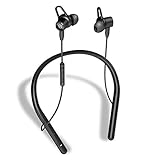 FUSOW Active Noise Cancelling Bluetooth Headphones, wireless neckband headphones, HIFI stereo in-ear sports earphone with microphone,IPX7 Waterproof 18 hours play time,with Magnetic