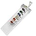 Rock Paradise Pendants ONE Selenite Freeform Pendant w/ 7 Chakra Stone Accents Silver Plated Cap/Bail RP Exclusive COA AM19B2-03