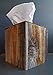 Rustic Reclaimed Barn Wood Square Tissue Box Cover Kleenex Box Holder