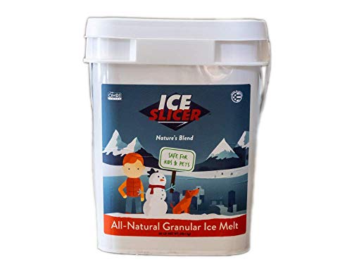 REDMOND Ice Slicer - Ice Melt Salt, Kid & Pet Safe Deicer, All-Natural Granular Ice Melt (40 Lbs)