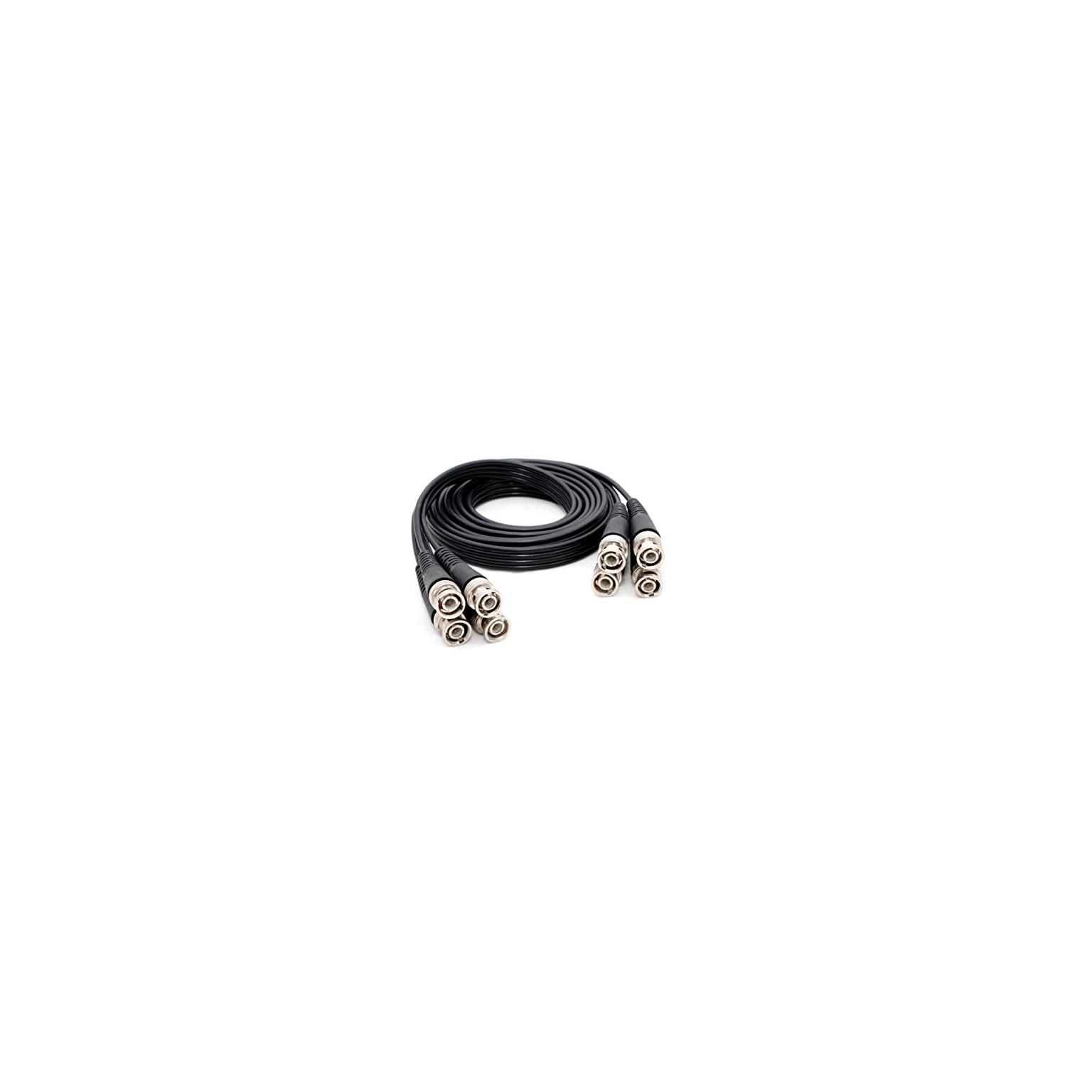 4 Pack 49 Feet (15 Meters) BNC Male to BNC Male