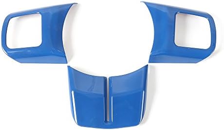 ABS Steering Wheel Cover Trim for 2011 - 2017 Jeep Wrangler JK (Blue)