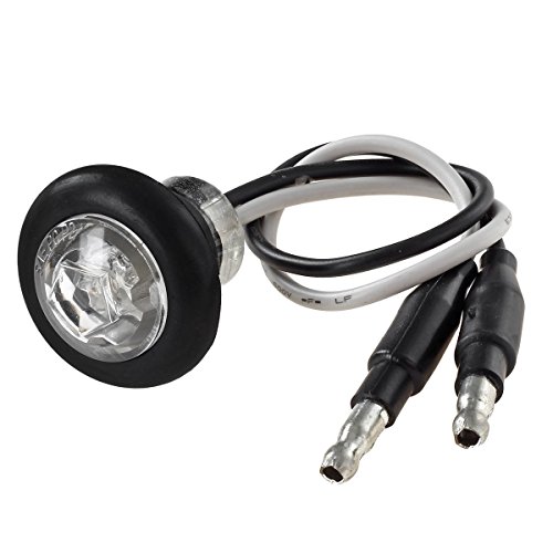 Partsam 3/4" Miniature Green Side Marker Clearance light Lamp Single LED Clear Lens x10 - Thumbnail 2
