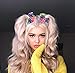 erholi 2 Types Hair Ring Two-Color Gradient Laser Fabric Women Hair Band Headwear