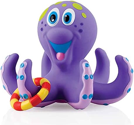 Nuby Floating Octopus Jouet De Bain Pieuvre Flottante Violet 18 Mois Amazon Fr Bebes Puericulture