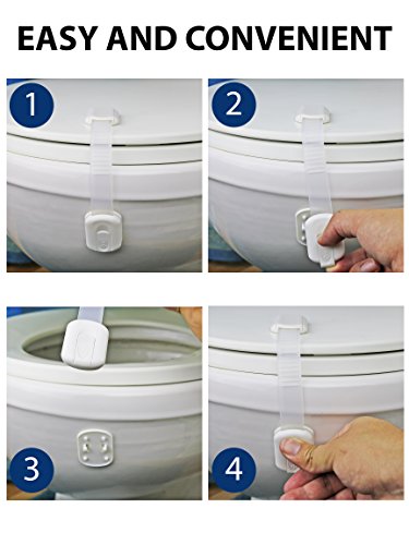 image for Wappa Baby Child Locks for Toilet (Pack Of 3) - Child Proofing Toilet 