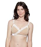 The Dairy Fairy Arden- All-in-One Nursing and Hands-Free Pumping Bra, Nude, X-Large