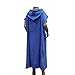 Lightahead Cotton Surf Beach Hooded Poncho Changing Bath Robe Towel with Pocket (Blue) (Teens)