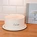 Harbour Housewares Industrial Cake Storage Tin with Dome - Vintage Style Steel Display Stand Plate with Cover - Cream