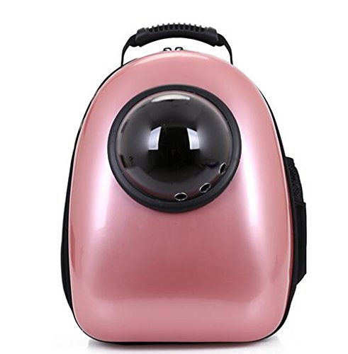 Fashion Shop Innovative Patent Bubble Traveler Pet Carriers for Cats and dogs Both the Meash and Bubble Cover (Pink)