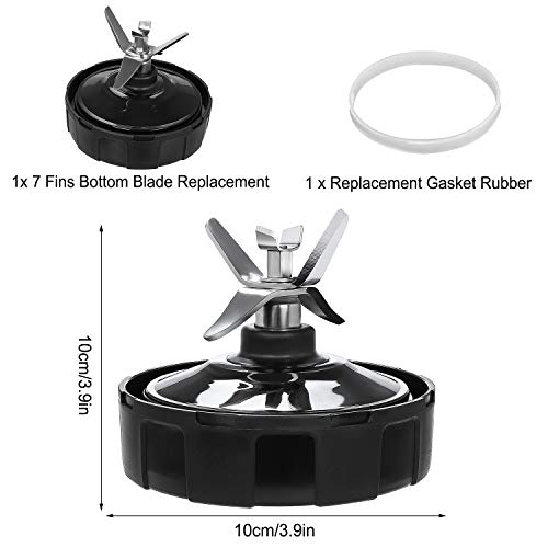 Ninja Blender Replacement Parts Vodche Ninja Bottom Blade 7 Fins Replacement Extractor Blade Parts for Nutri Ninja Blender Blade Assembly Fits Nutri Ninja Auto-iQ BL482 BL642 NN102 BL682 BL2013 - Thumbnail 6