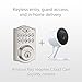 Kwikset SmartCode 914 Keypad Smart Lock (Amazon Key Edition – Amazon Cloud Cam required), Compatible with Alexa, featuring SmartKey in Satin Nickel