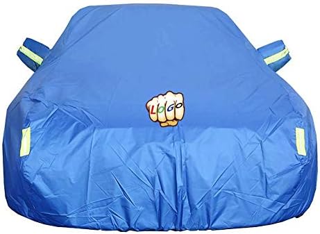 Car Cover SUV Porsche Cayenne S All Weather Waterproof All Weather, rain, Water, Wind and Hail (Color : Blue, Design : Standard Edition)