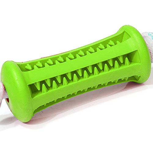Dog Toothbrush Toy Puppy Dental Care Brushing Stick Dog Chew Tooth Cleaner Effective Doggy Teeth Cleaning Massager Natural Rubber Bite Resistant Chew Toys for Dogs Pets Oral Care (Dog Floss 01#)