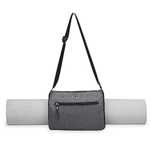 Gaiam Yoga Mat Bag – Wander Free Yoga Mat Carrier Pouch Tote | Adjustable Shoulder Sling Carrying Strap | Two Zippered Pockets, Easy-Clean Liner | Fits Most Size Yoga, Pilates, Fitness Exercise Mats