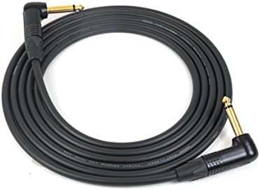 Mogami 2524 Instrument Cable | Right Angle | Neutrik Gold | 12 Feet | 12 Ft. 12'