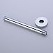 Ceiling Mount Shower Arm with Flange, Straight 8-Inch, G1/2 Thread, Brass Chrome-Plated