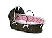 Hooded Baby Moses Basket with Liner, Sheet, and Pad