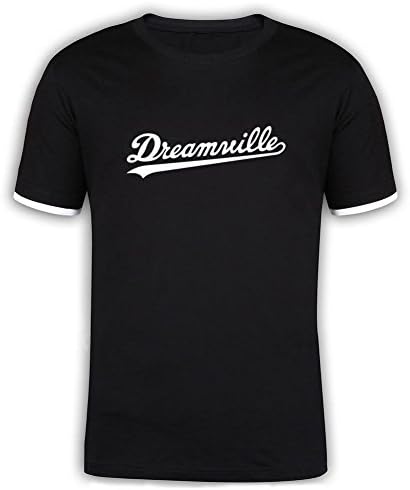 Aiyla Bonei Man J Cole Dreamville Classic Logo Mercerized Cotton T Shirt Black L