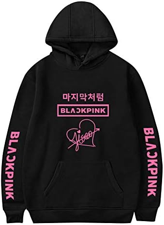 URMOSTIN Blackpink Unisex Hoodie Sweatshirt Printed Long Sleeve Pullover Hoodie Casual Shirt Jumper Hooded Sweater Blouse Tops Outerwear